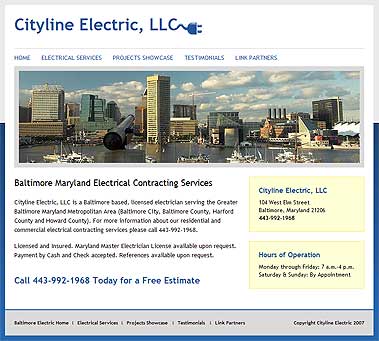 Cityline Electric ~ Electrical Contractor serving the Greater Baltimore Maryland Area