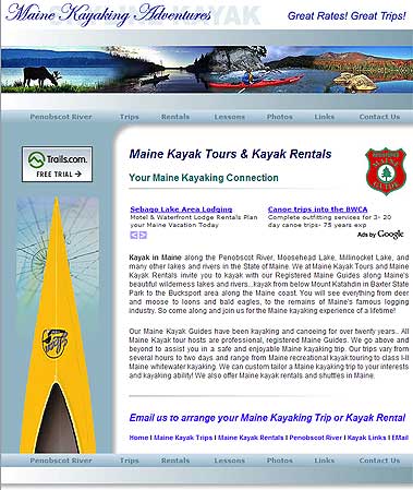 Maine Kayak Trips and Rentals