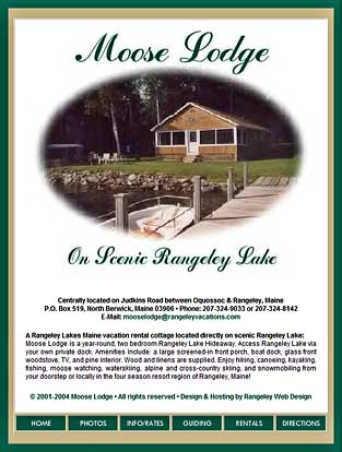 Moose Lodge - Rangeley Maine Vacation Rental Home on Rangeley Lake