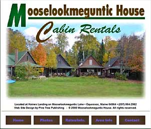 Mooselookmeguntic House Cabin Rentals on Mosselookmeguntic Lake in Oquossoc, Maine